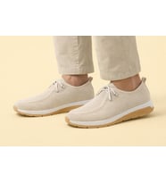 Trendyshose BRC-06996 Taşlı Rahat Duz Babet (Bej)