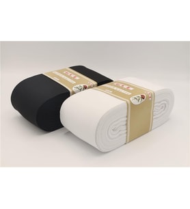 Gül Yumuşak Dokuma Paça Lastikleri Altın 10 Cm - 10 mt Beyaz