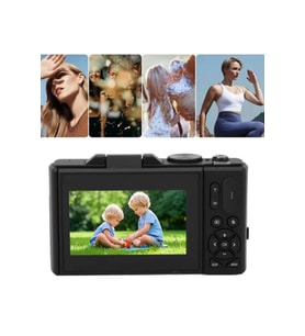 5k 75mp Hd Dijital Kamera 18x Dijital Zoom, Flaşlı,3.0 İnç Ekranlı Fotoğraf Makinesi