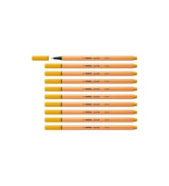 Stabilo İnce Keçe Uçlu Kalem 88 Point 0.4 MM Köri Sarısı Fineliner Kalem (10 Lu Paket) (Karışık)