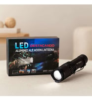 Zoomlu Şarjlı El Feneri 3000 Lumen Metal Kasa 12.5 cm