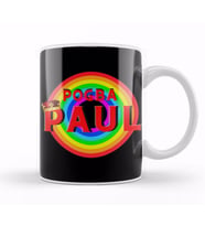Paul Pogba   Vintage Retro Rainbow Style Kupa Bardak Porselen