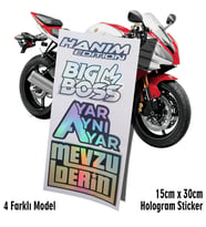 hanım edition etiket hologram sticker set motosiklet kelebek cam bisiklet atv scooter araba uyumlu