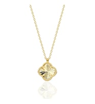 Parlak Yonca  kolye (Gold)