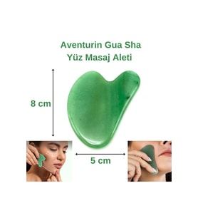 Sertifikalı Aventurin 1. Sınıf Kalite Gua Sha Doğal Taş Masaj Aleti