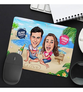 Kişiye Özel Sevgilim Şerefe Mousepad