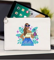 BK Gİft Yaz Temalı-3 Tablet Çantası 30x21cm(12 Renk Seçeneği), Ipad Çantası, Baskılı Tablet Kılıfı (Ham)
