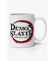 Demon Slayer İblis Keser Logolu Anime Temalı Beyaz Kupa Bardak Sevgiliye Arkadaşa Hediye