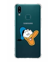 Samsung Galaxy A10s  Köşe Korumalı Antişok Kapak Donald Duck Tasarımlı Şeffaf  Kılıf