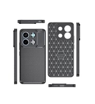Xiaomi Redmi Note 13 5G Kılıf Redclick Karbon Görünümlü Silikon Kapak