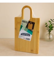 Bambu Kesme Tahtası Oval Kulplu 20x37 cm