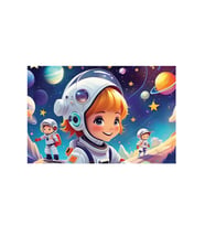 60 Parça Çocuk Astronotlar Puzzle 4956