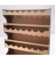 Hobi ADN 90257 Dekoratif Rafterek Dolap CNC Kesim Ahşap MDF HAM MODEL El Yapım