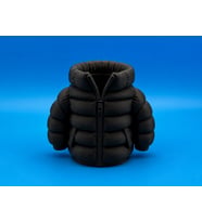 3D Baskı Şişme Mont Kalemlik - Masaüstü Organizer-Siyah