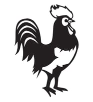 Folyo Sticker Horoz 50cm Uzunluk (Karışık)