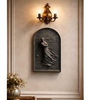 Fırtına Etkisi Eseri Kabartmalı Kadın Figürü Duvar ve Masa Dekoru 3 Boyutlu Duvar Heykeli Antik Roma Yunan Heykel 25 CM