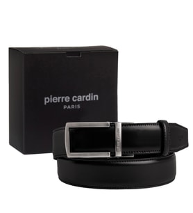 Pierre Cardin Deri Otomatik Tokalı Kemer (En 3,5 cm) PC-OTM01 (Siyah)