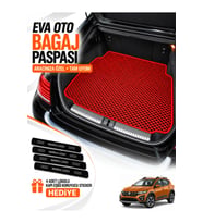 DACİA SANDERO STEPWAY (2020-2026) Uyumlu EVA Bagaj Paspası Araca Özel Kırmızı