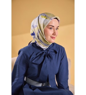 Silk Home Twill İpek Desenli Eşarp 11528