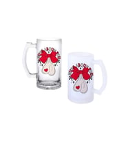 Ghostbastır Design Nutz Kulplu Bira Bardağı Buzlu veya Şeffaf Seçenekli 0168