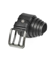 DeepSEA Erkek  Çift Dilli %100 Hakiki Deri 4,5 cm Spor Kemer 2402614 (Siyah)