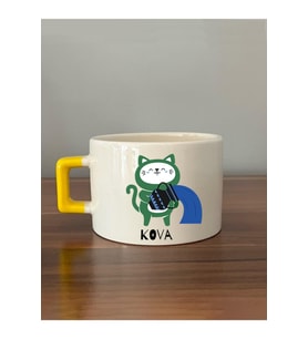 Kova Burcu ve Onla Alakalı Komik Açıklama Baskılı Sarı Kulplu Prime Kupa Bardak Fincan Mug