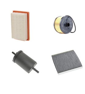 Smart FourFour 0.9 2016+ Benzinli 4lü Hava + Yağ F. + Yakıt + Polen