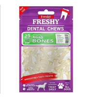 Freshy Dental Chews White Mini Bones Köpek Ödül Kemiği 5 Cm 25 Adet (STD)