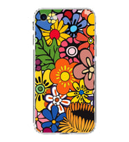 PrintiFy iPhone 7 ile Uyumlu Retro Color 2  Kamera Korumalı Şeffaf  Kılıf