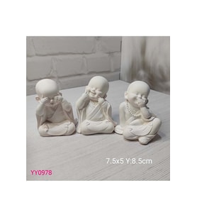YY0978 Üçlü Buda Biblo Silikon Kalıp