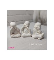 YY0978 Üçlü Buda Biblo Silikon Kalıp