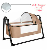 Chubby Baby FirstClass Sallanır Sepet Beşik Sineklikli ve Sünger Yataklı