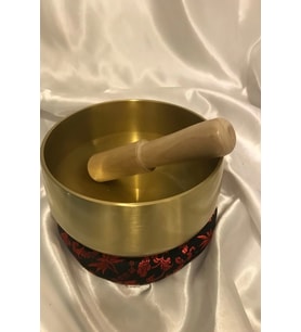 Tibet Çanağı Pirinç Çanı Kasesi Meditasyon Çanı Yoga Çanı Tibet Singing Bowl 16 cm