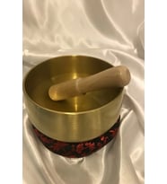 Tibet Çanağı Pirinç Çanı Kasesi Meditasyon Çanı Yoga Çanı Tibet Singing Bowl 16 cm