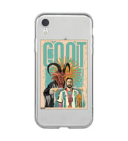 Iphone XR Uyumlu Lionel Messi Desenli Şeffaf Telefon Kılıfı