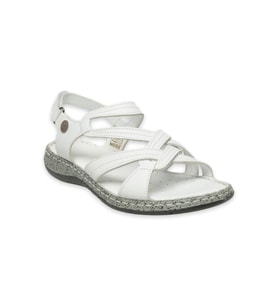 Mammamia D25ys-2530 Kadın Hakiki Deri Comfort Sandalet Beyaz