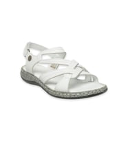 Mammamia D25ys-2530 Kadın Hakiki Deri Comfort Sandalet Beyaz