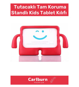 Özel Üretim Apple Samsung Uyumlu 11 Inç Yumuşak Dokulu Tutacaklı Tam Koruma Standlı Kids