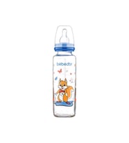 Bebedor 31302 Desenli Cam Biberon 250 Ml - Koyu Mavi