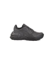 Walkway Beyaz Cilt Bağcıklı Kadın Spor Ayakkabı 159 G (Siyah)