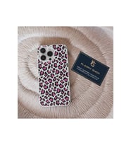 Redmi 13C Uyumlu Pembe Leopar Desenli Şeffaf Kılıf