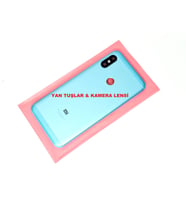 Tkgz Xiaomi Mi A2 Lite Kasa Arka Pil Batarya Kapağı (Yan Tuşlar) MAVİ
