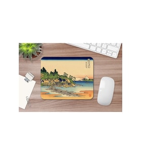 Hokusai Enoshima In The Sagami Province 17 X 21 Cm Mouse Pad