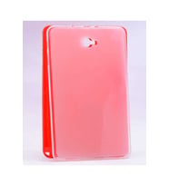 Samsung Galaxy Tab A 10.1 (2016) P585 Uyumlu Kılıf Zore Tablet Süper Silikon Kapak (Renksiz)