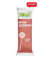 Wooc Lollipop Tavuk ve Kızılcıklı Kedi Ödül Maması 1,4 Gr*50 li Paket