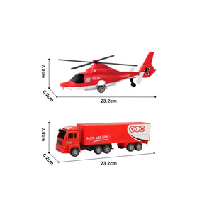 BIG251H1 CITY CAR HELİKOPTER/KAMYON 2 Lİ ARAÇ