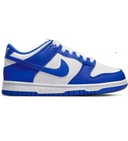 Nike Dunk Low GS Leather Unisex Sneaker White Blue Hakiki Deri Beyaz Mavi Günlük Spor Ayakkabı