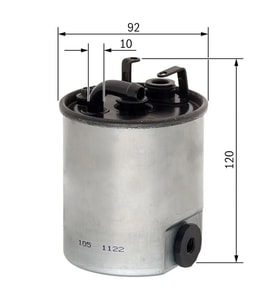 BOSCH F026402044 Yakit Filtresi A6110920101