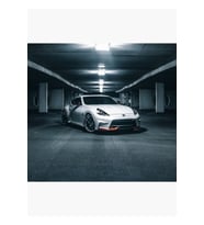 Nissan 370z Nismo Beyaz Tablo Ahşap Poster Dekoratif