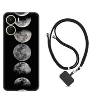 Vivo Y16 Kılıf Resimli Boyun Askılı İpli Desenli Silikon Great Moons 1354